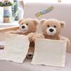 Cute Talking Teddy Bear Plush Toy 35cm Height Rechargeable Shy Face Battery Operated