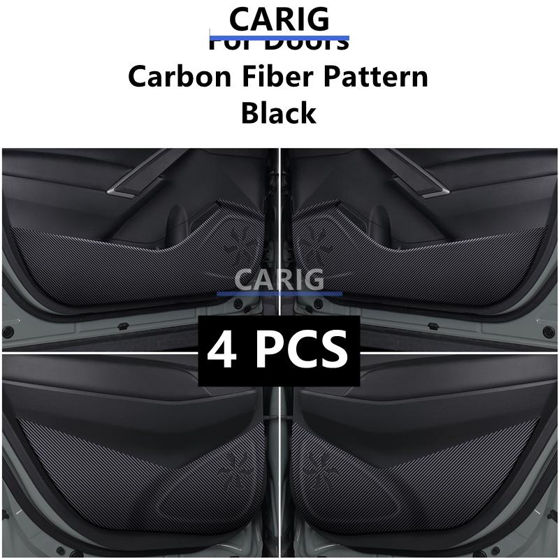 For TOYOTA COROLLA CROSS 20-26 Leather Door Anti-kick Sticker Modified Car Interior Protection Modification Accessories Refit
