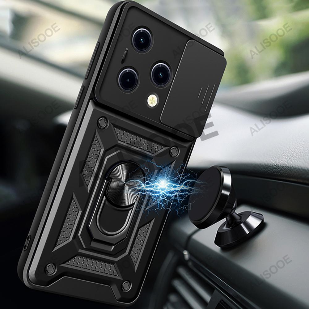 Slide Camera Funda для Honor 200 Lite Чехол Push Lens Ring Stand Защитный чехол для Honor 200 Pro 200 Lite 5G Противоударный чехол