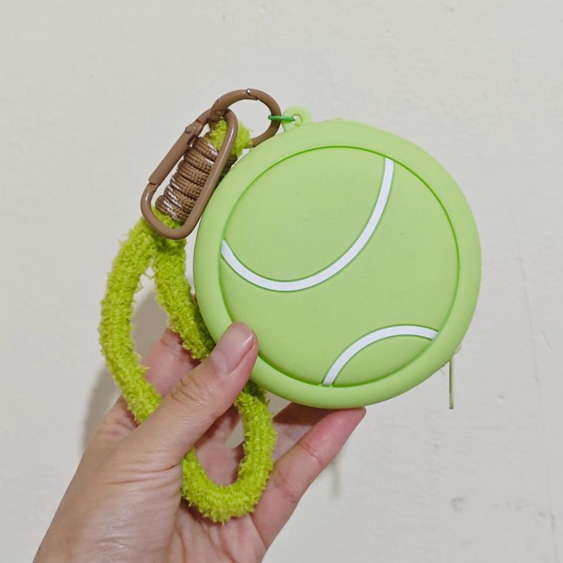 Silicone Headphone Bag Sports Ball Design Mini Storage Bag Basketball Football Zero Wallet Coin Keys Bags Pendant Portable