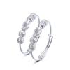 S990 Foot Silver Ball Children's Bracelet Male and Female Baby Full Moon Ball Silver Bracelet Adjustable Push Pull