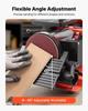 125mm Disc Sander & 25mm x 762mm Belt Sander, 250W Benchtop Belt Disc Sanders Combo with 045° Adjustable Worktable & Dust Collection Port for