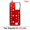 Новая клейкая наклейка на заднюю крышку для Xiaomi Mi 10 10T 11 11T 12 12T 13 13T 14 Pro Lite Водонепроницаемая наклейка на заднюю крышку