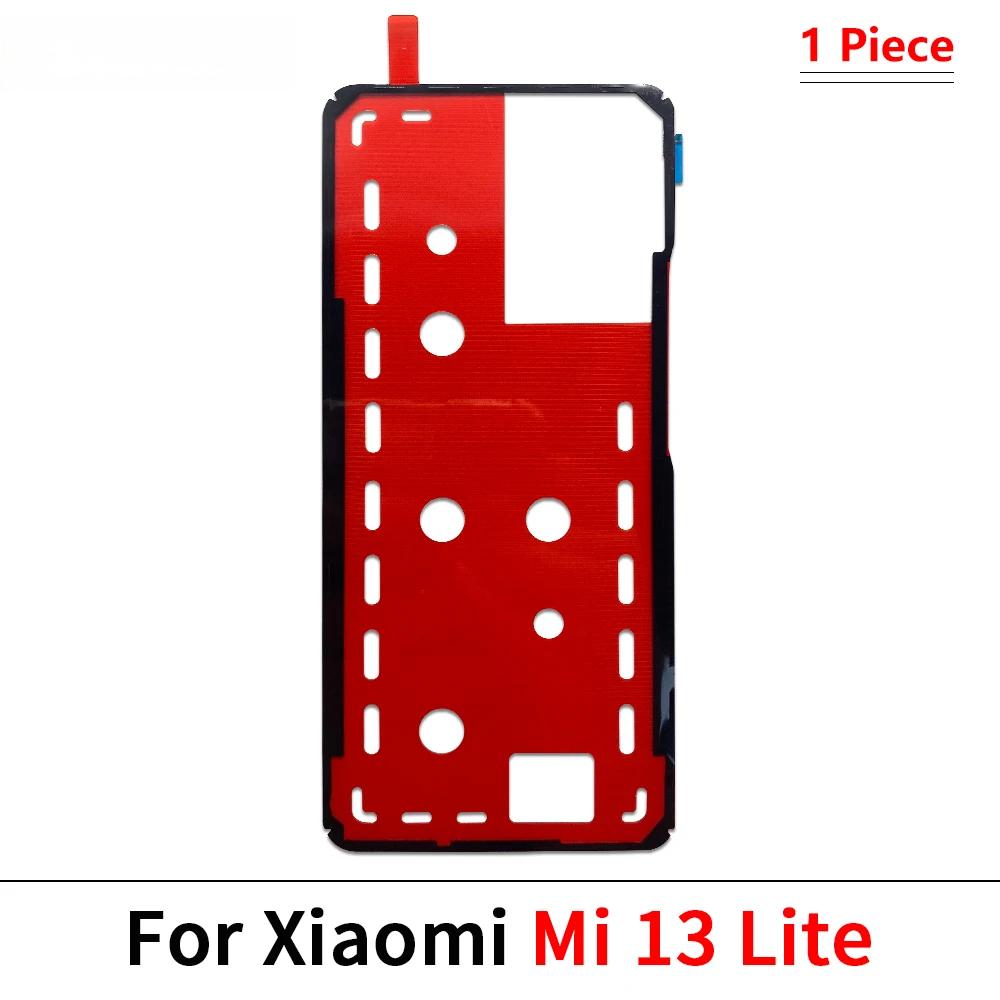 Новая клейкая наклейка на заднюю крышку для Xiaomi Mi 10 10T 11 11T 12 12T 13 13T 14 Pro Lite Водонепроницаемая наклейка на заднюю крышку