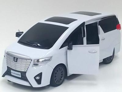 Оснащен электрически раздвижными дверями Linx Toyota Alphard RC Car Белые двери! Радиоуправляемый /