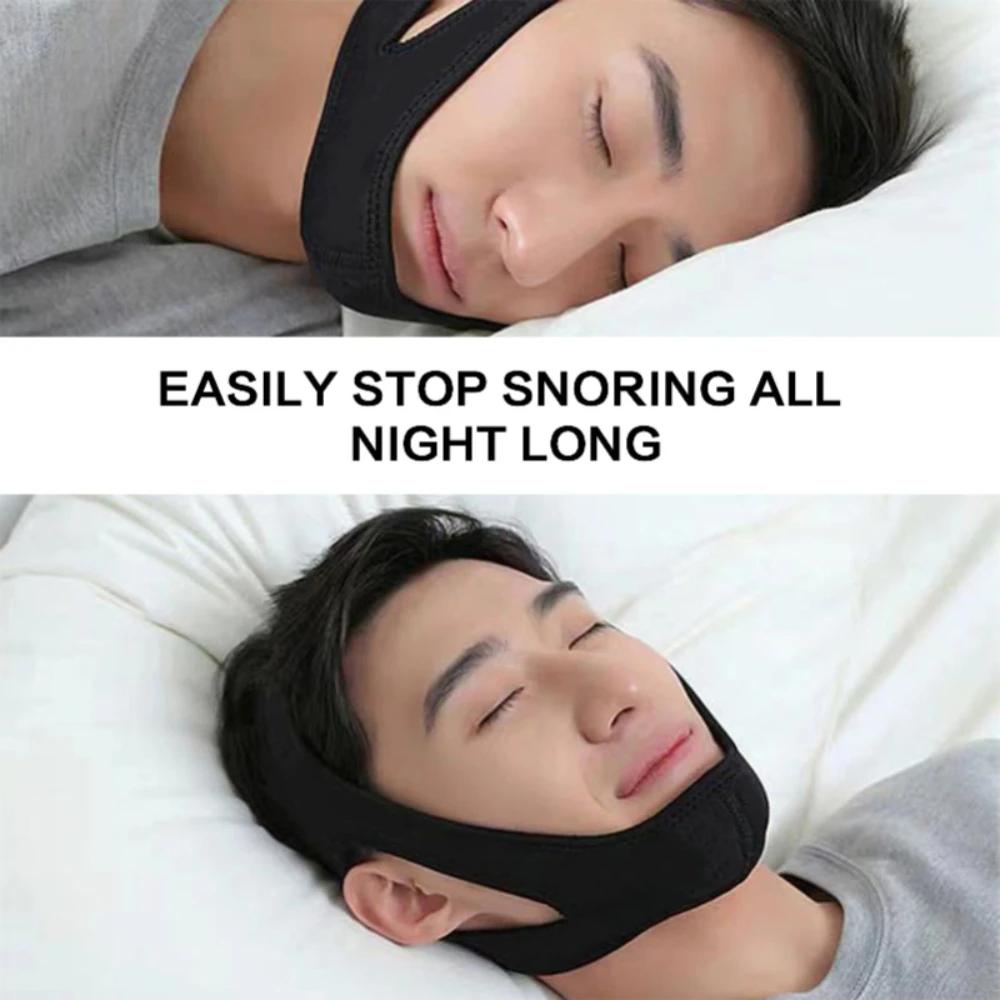 Anti Snoring Chin Strap Adjustable Breathable Stop Snore Device Anti-noise for Men Women Lower Jaw Protection Belt Hotsale
