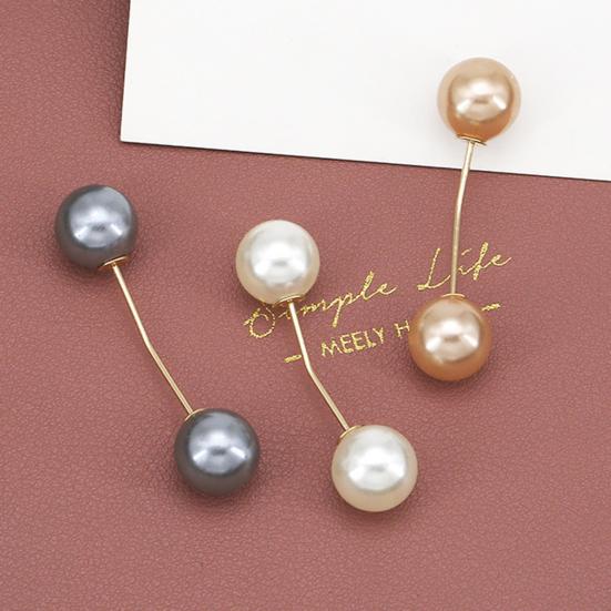 Clothes Brooch Classic Simple Graceful Fine Workmanship Fixed Clothes Simulation Pearl Pin for Dating