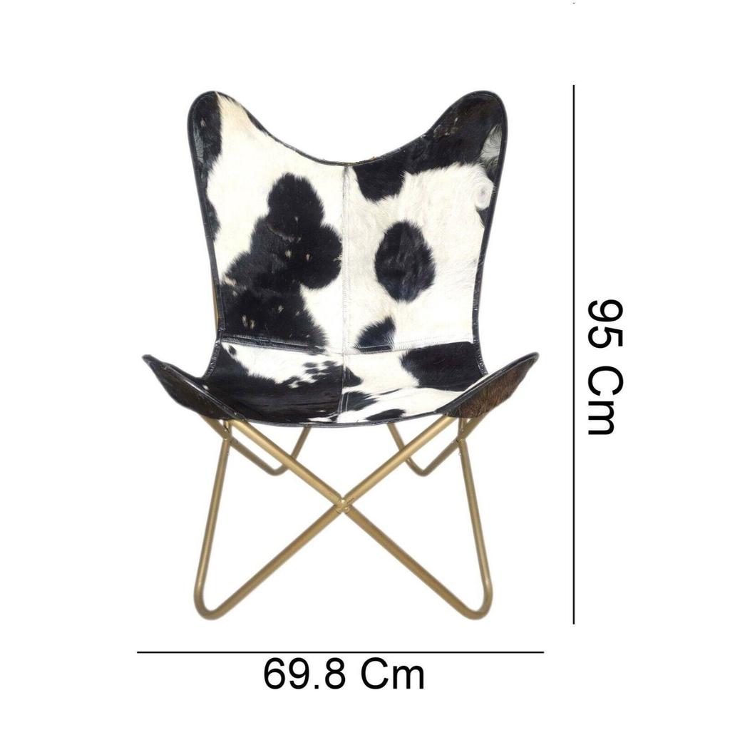 Butterfly Chair - Genuine Leather Office Chair, Handmade Relaxing Chair