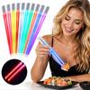 Flashing Light Glowing Chopsticks 1 Pair Light Sticks New Luminous Props  Party