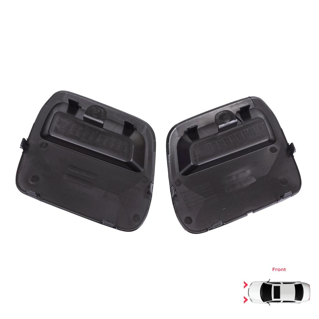 ESP1195 Front Bumper Tow Bar Hook Eye Cover Set Black for Renault Dacia Duster MK2 HM 2017-2023 511804555R