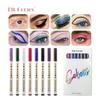 Fit Colors 8 Color Eyeliner Box Box Color Matte Matte, Easy To Color, Color, Not Easy To Smudge Eye Makeup