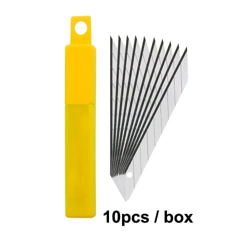 KILIGEN 2-Piece Right-Hand and Left-Hand 9mm 30-Degree Cutting Knife for Crafting, 20-Piece Design Knife Replacement Blades