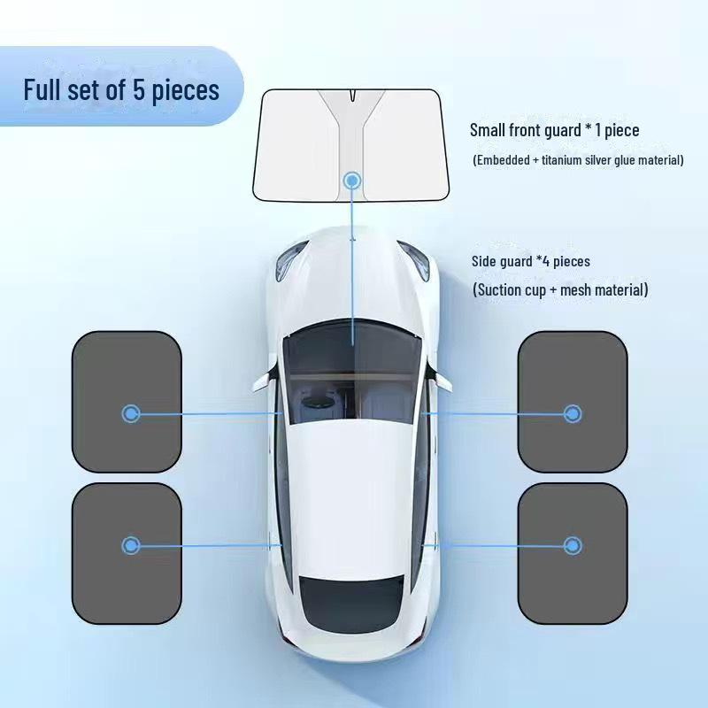 Летний лазерный солнцезащитный козырек для автомобиля: Теплоизоляционная панель лобового стекла