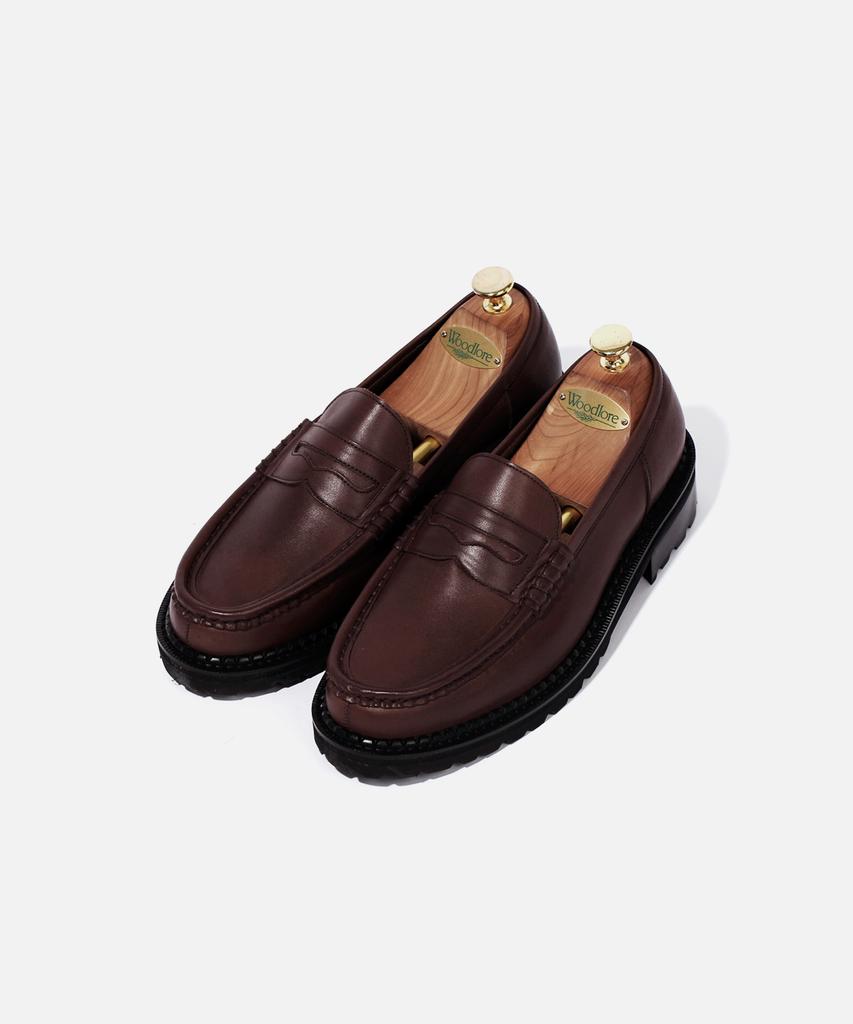 Custommood Richard Cowhide Penny Loafers (Vintage Oil Brown)