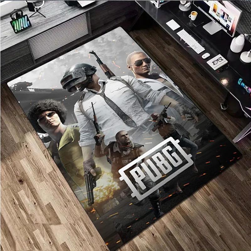 1Pc PUBG Print Rug - home decoration Carpet For Living Room Bedroom Flooring Computer Chair Area Rug