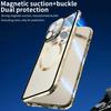 Для чехла Magsafe Для iPhone 17 16e 15 14 13 12 Pro Max Металлический Магнитный Беспроводная Зарядка Защита Линзы Двусторонняя Застежка Крышка