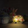 Easter Wooden Crafts Luminous Wooden Colorful Lighting Ornaments Home Festival Desktop Decorations.