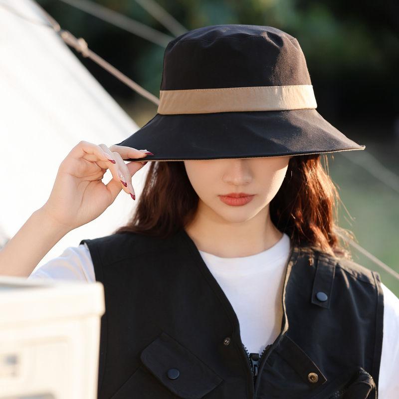 Новая летняя шляпа женская шляпа-ведро для путешествий на открытом воздухе солнцезащитная шляпа