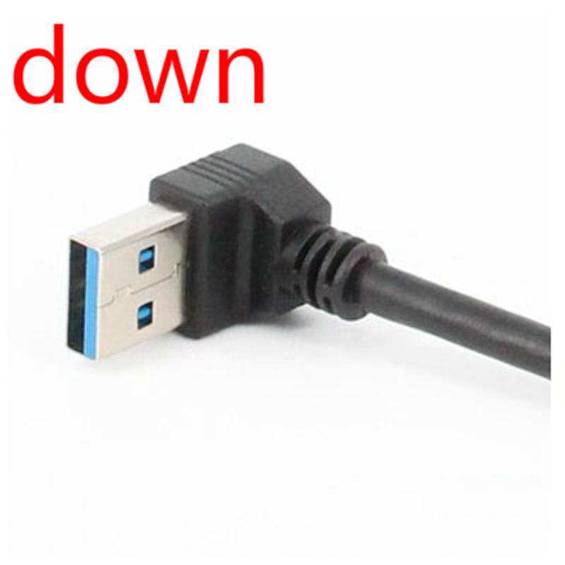 USB 3.0 Cable Right/Left/Up/Down Angle 90 Degree Extension Cable USB Male To Female Extension Adapter USB Cables Extension Cord