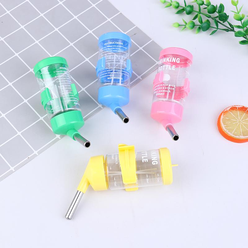 Plastic Hamster Drinker Water Bottle Dispenser Feeder Hanging Fountain