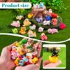 41Pcs Mini Resin Animal Figures Little Miniature Animal for Micro Fairy Garden Landscape Accessories Dollhouse Crafts Decor