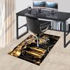 mask champagne Crystal Velvet Office chair mat Area Rug - Non-Slip, Floor Mat, Office Desk Chair Rugs,Christmas Gift-1106078
