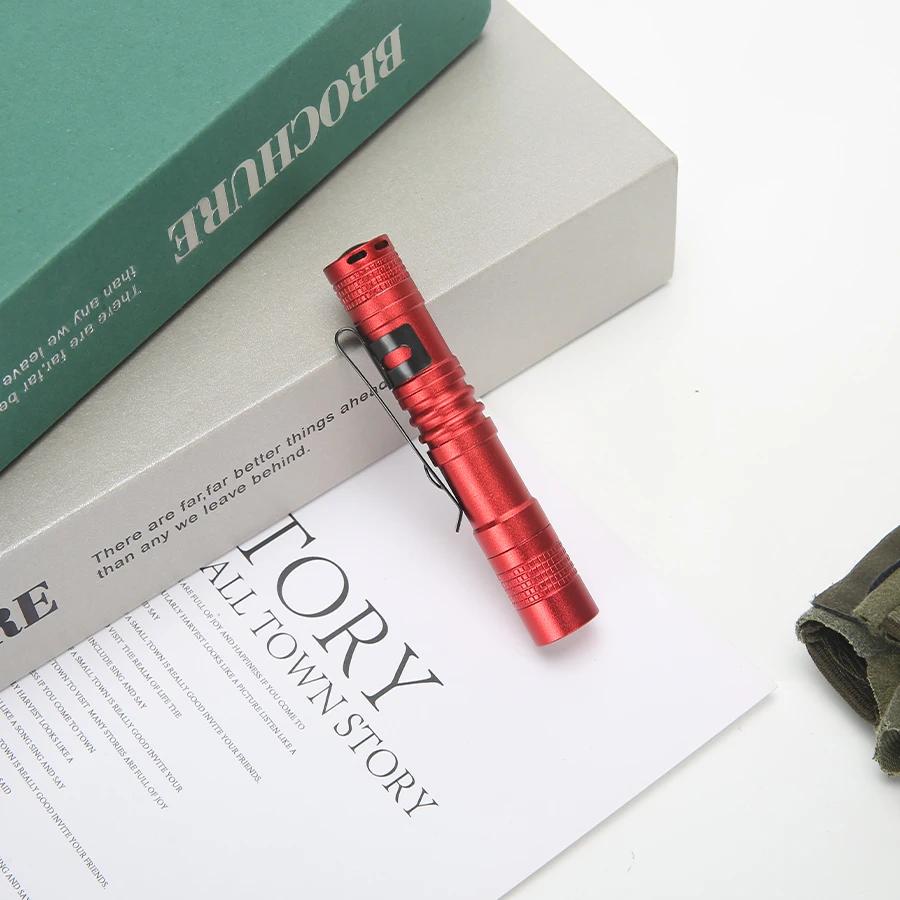 Мини портативный светодиодный фонарик с зажимом, ультра яркий карманный фонарик с высоким люменом для кемпинга на открытом воздухе, чрезвычайная ситуация