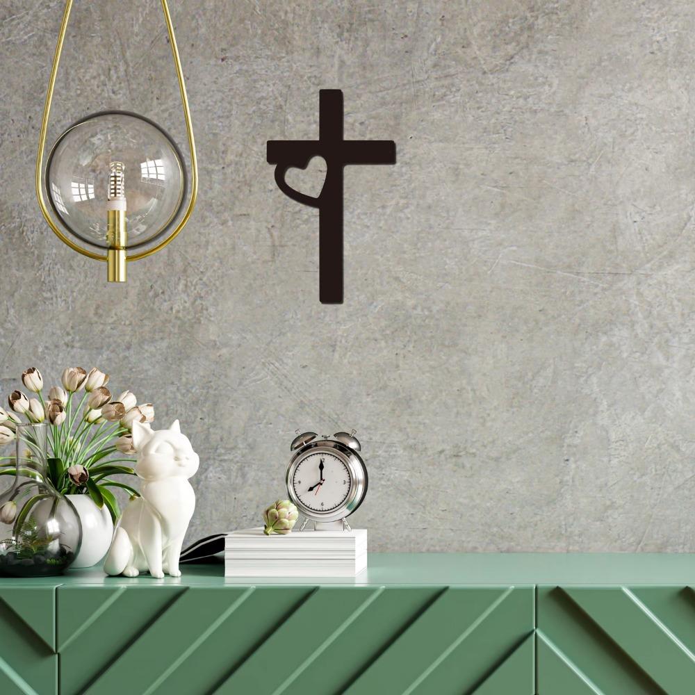 1 шт. Крест Знак Вдохновляющий Металлический Настенный Арт Религиозный Настенный Декор Воскресение Настенный Подвесной Идеальный Подарок Христианской Веры