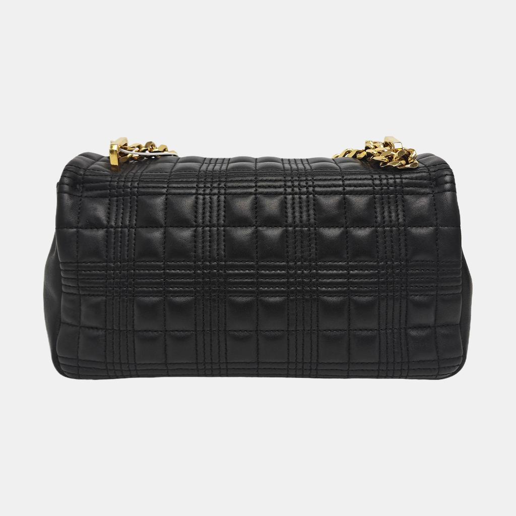[Pre-Owned] Lola Bag TB Logo Quilted Metal Chain Color Block Lambskin Crossbody Shoulder Bag - Very Good #XI76B9