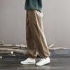 Johnature Женские свободные однотонные повседневные брюки, винтажные брюки с эластичной резинкой на талии, весенние удобные брюки