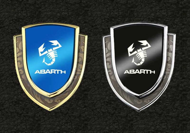 car stickers 3D metal accsesories auto accessory for abarth 695 595 500 competizione