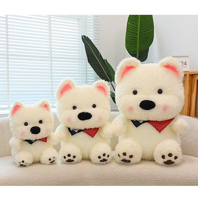 Adorable West Highland Terrier Plush Toy Soft Dog Stuffed Animal Perfect Birthday Gift