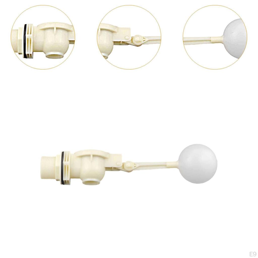 Float Ball Valve Automatic Fill Compact,Sturdy,with Adjustable Arm,Water Level Control for
