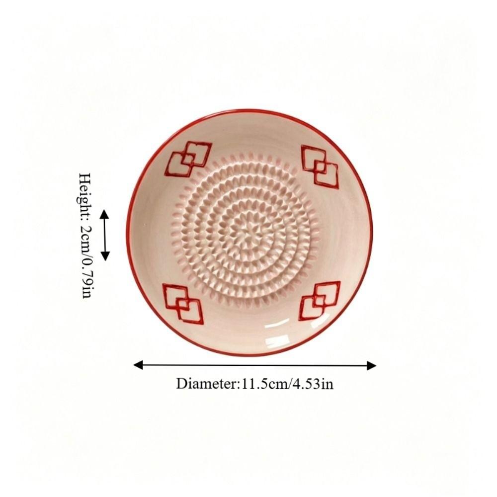 Non-Slip Ceramic Ginger Grater Easy Clean Fruit Grinding Tool Manual Garlic Masher  Tomato Grating
