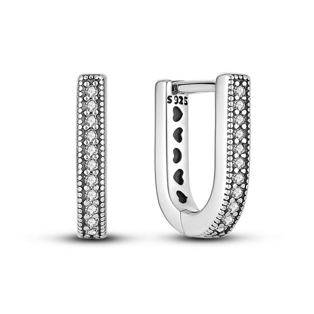 Двойные серьги-кольца, висячие серьги серебряного цвета, подходят оригинальные брендовые подвески, изысканные украшения для тела, подарок для модных женщин 