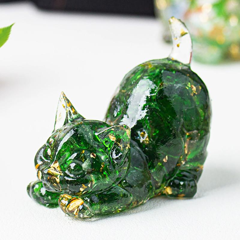 Кошка Традиционное Настольное Украшение Домашние Аксессуары Чайный Питомец Коллекция Скульптура Ремесла