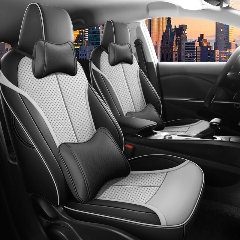 Weilan 6 Perforated Leather Car Seat Cushion - Universal Fit, New Model, Four Seasons Use