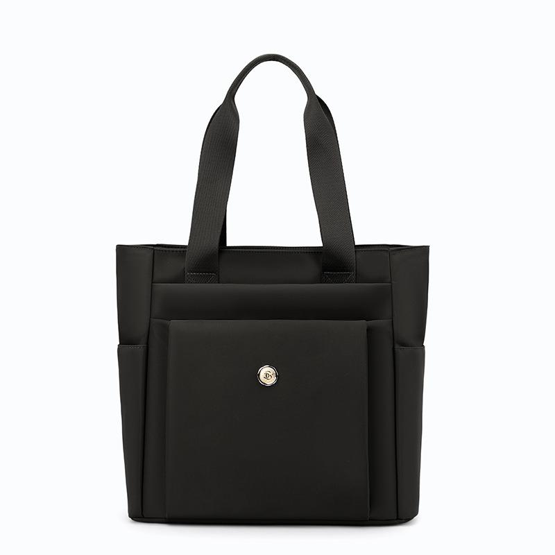 Повседневная женская сумка стиль лето новая большая вместимость повседневная однотонная нейлоновая ткань на плечо портативная сумка для мамы