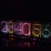 Nixie Tube Clock Acrylic RGB- Digital Clock Various Musical Beat Temperature/Data/Week Display Girlfriend Gift Present