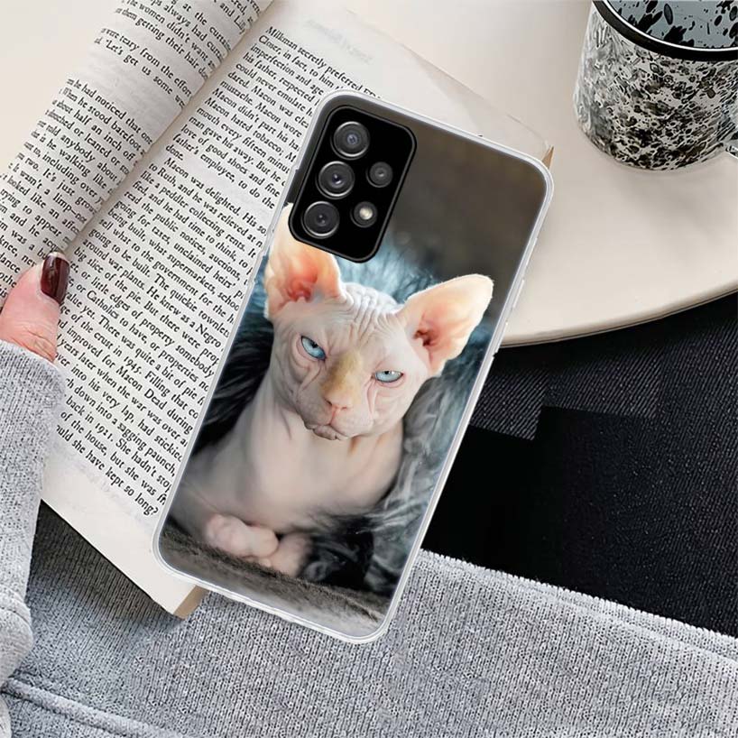 Lavaza Sphynx Sphinx Cat Phone Case for Samsung Galaxy A17 A16 A15 A14 A13 A57 A56 A55 A54 A53 A37 A36 A35 A34 A33 A26 A25 A24 A