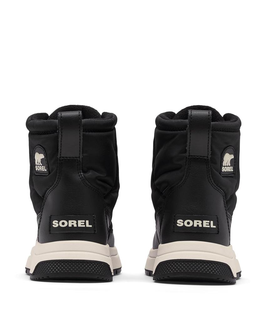 Sorel Whitney 3 Mid Водонепроницаемые Размер Морская соль Детские ботинки, 23.0см, Черный,