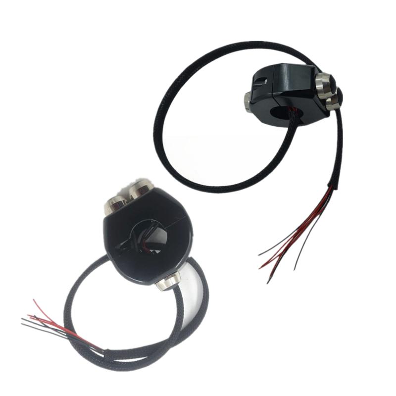 2 шт. CNC 3 в 1 Мгновенный переключатель Кнопки на руле Переключатель Мотоцикл Кафе Рейсер
