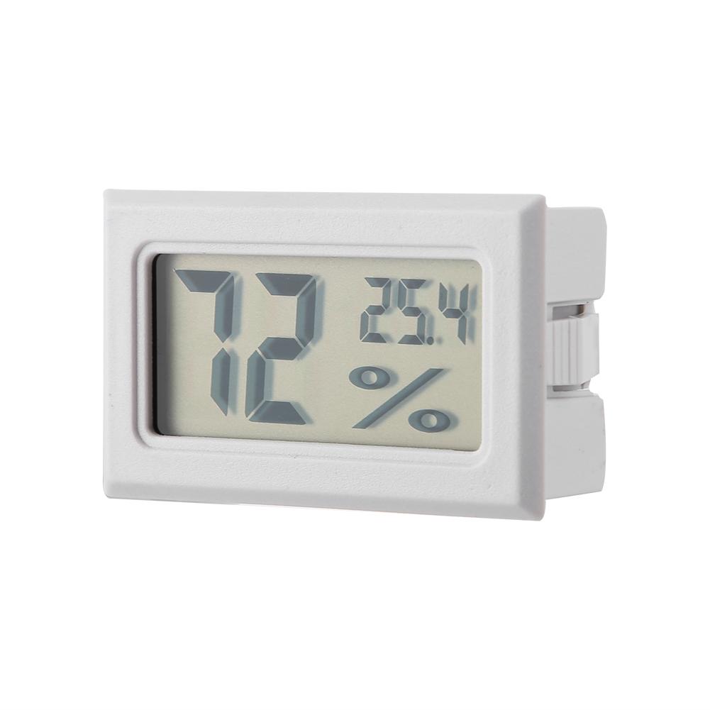 Embedded Digital Hygrometer Thermometer Humidity Temperature Monitor with Built in Probe Black