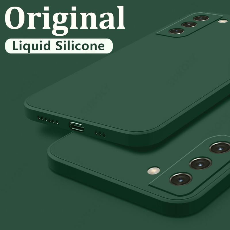 Чехол для Samsung Galaxy S21 FE S26 S24 S22 S23 S25 Ultra Capa A16 A17 A37 A55 A57 A54 A56 5G S25 Edge Мягкий чехол из жидкого силикона