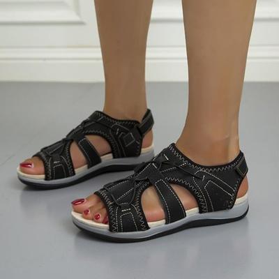 Женские сандалии с открытым носком, удобные летние спортивные сандалии с открытым носком, нескользящие, мягкие женские сандалии De Mujer, большой размер 44