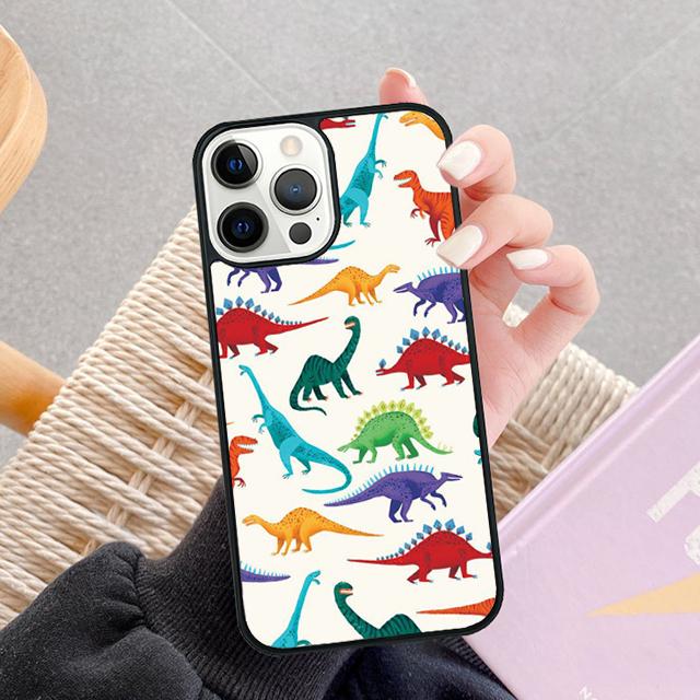 Dinosaur Pattern Phone Case For Apple iPhone 17 Air Pro Max Plus Coque For iPhone 17 Air 14 15 16 13 12 Max Cover