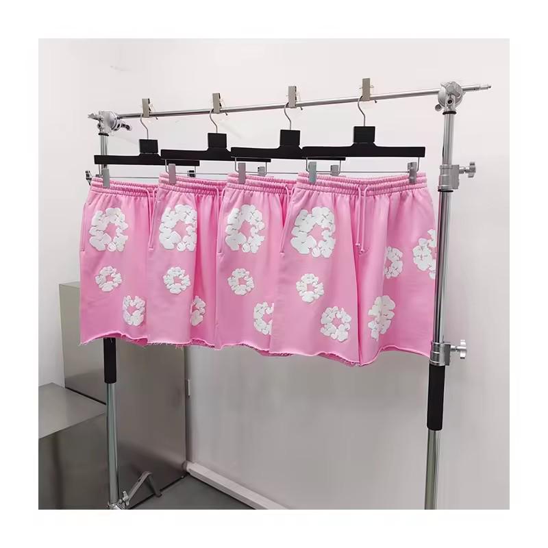 DENIM TEARS Высококачественные европейские и американские модные свободные шорты из вспененного материала в стиле хип-хоп.