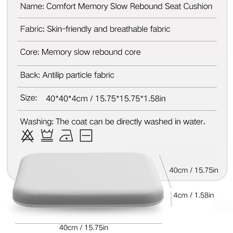 Ergonomic Memory Cotton Office Student Seat Cushion Hemorrhoid Cushion Prolonged Sitting God Tool