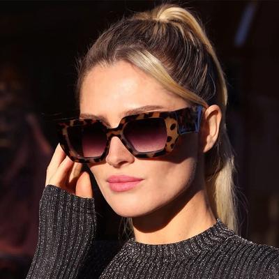 Солнцезащитные очки в толстой оправе для женщин и мужчин, винтажные квадратные солнцезащитные очки, современные оттенки, ретро, ​​мужские и женские солнцезащитные очки, солнцезащитные очки