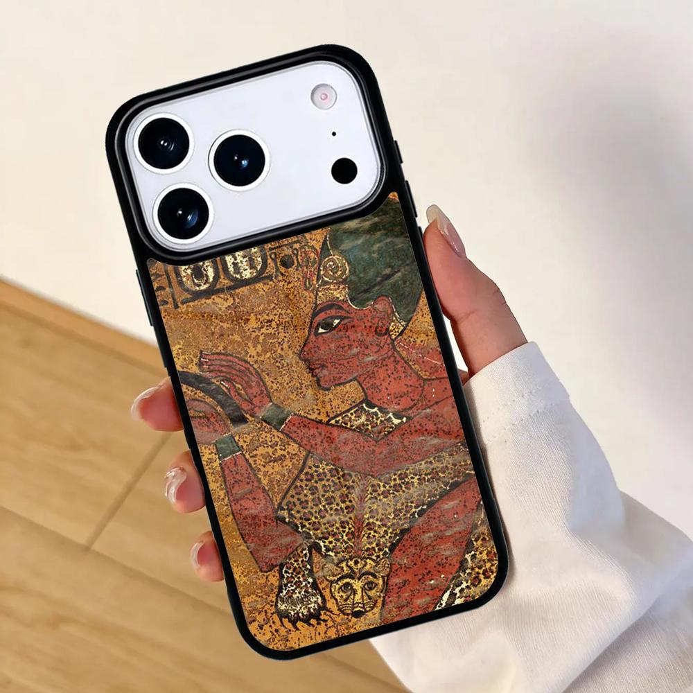 Egypt Mural Mobile Phone Case for IPhone 17 AIR 16pro Max 15 14 13 12 11 Bumper Cover